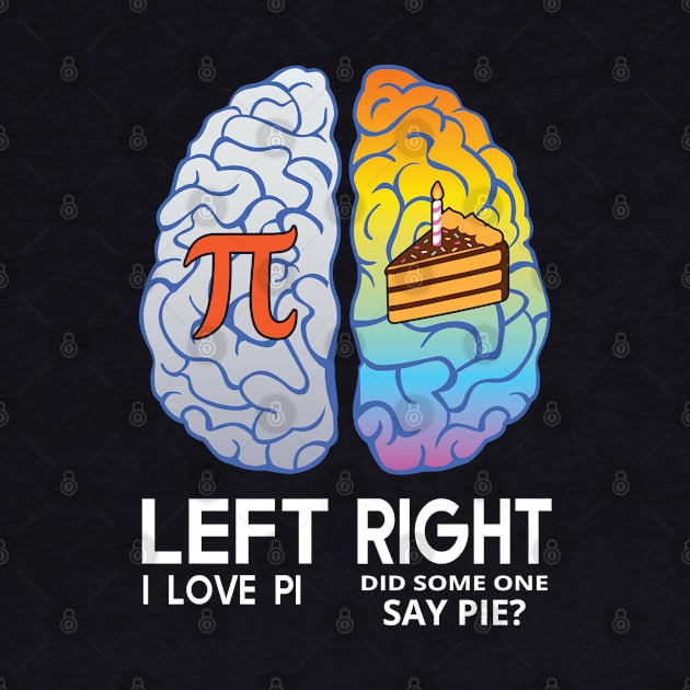 I Love Pi Brain Math Lover Teacher Science Teacher by Meow_My_Cat